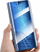 Këllëf flip Huawei Y6P Clear View me mbajtëse, blu