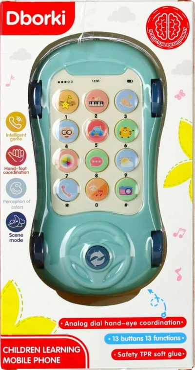 Lodër telefon edukativ MEGA CREATIVE 484550, 3 në 1, me projektor, shumëngjyrëshe