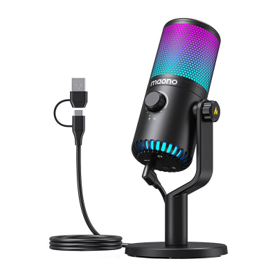Mikrofon USB Maono DM30, kondenzator, RGB, i zi