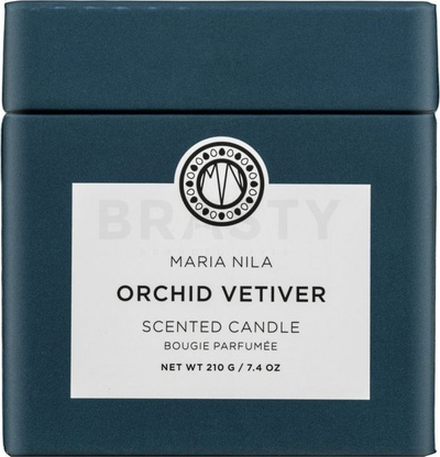 Qiri aromatik Maria Nila Orchid Vetiver, aromë orkide dhe vetiver, i bardhë
