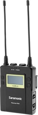 Аудио приемник без кабли Saramonic RX9 UwMic9, 96 канали, 2 излеза 3.5mm, црн