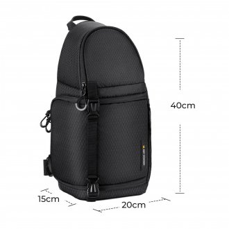 Çantë fotografike K&amp;F Concept Beta Messenger 10L, 10L, që s’e merr uji, e zezë