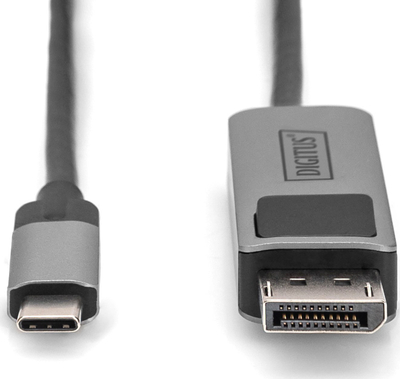 Kabllo USB-C në DisplayPort Digitus DB-300334-020-S, 2m, 8K, e zezë