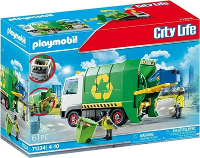 Lodër kamion plehrash Playmobil City Life 71234, set riciklimi, shumëngjyrëshe