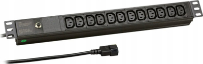 Njesi furnizimi me rrymë EFB Elektronik EK631CC.1, 12 dalje AC, 1U, e zezë