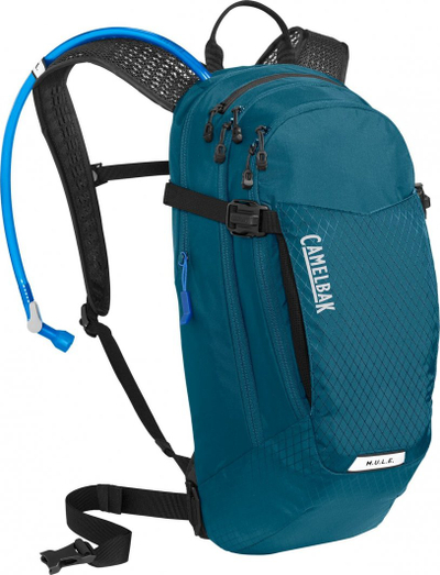 Çantë hidratuese CamelBak M.U.L.E., 12L, me rezervuar uji, blu Moroccan e zezë