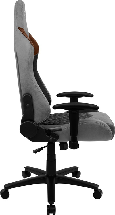 Karrige lojërash Aerocool DUKE AeroSuede, 150kg, 90-180°, e zezë/e kaftë/e hirtë