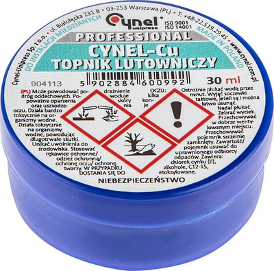 Set saldimi Cynel Sn97Cu3, tel 2.5 mm 100 g, fluks 100 g, blu