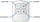 Set llamba LED COB wireless, 3 copë, me telekomandë, të bardha