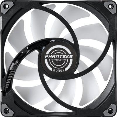Ftohës kompjutri Phanteks M25 140 D RGB, 140mm, PWM, set me 3 copë, i zi