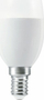 Llambë LED qiri mini, e zbehshme, për ambiente të brendshme, e bardhë