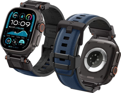 Ремче за Apple Watch Spigen DuraPro Armor, метален приклучок, црно