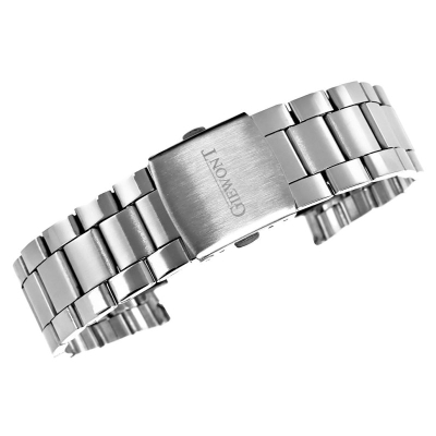 Byzylyk metalik për smartwatch Giewont GW440, 22mm, çelik inox, argjendtë