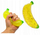Lodër antistres FOL Toys Squeezable Banana, material i butë, elastike, e verdhë