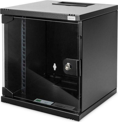 Kasë për pajisje të rrjetit Digitus (DN-10-SET-1-B), 10"/254mm, i zi