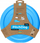 Lodër fluturuese për qen Pitchdog, disk 24cm, blu