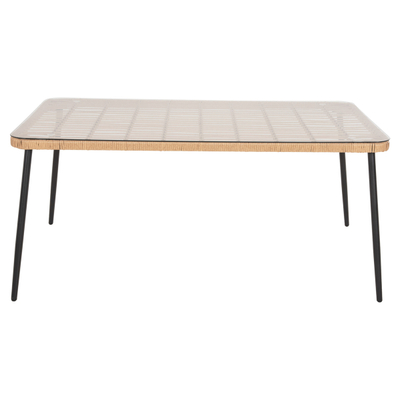 Tavolinë ngrënieje drejtkëndore Allegra 159,5×89,5×72 Hcm (HM5538.11), zezë