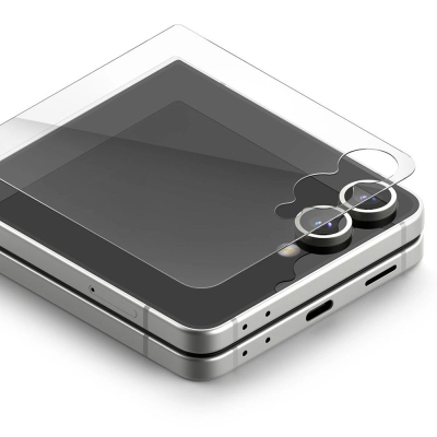 Xham i temperum Ringke Cover Display Pro, 2 copë, për Samsung Galaxy Z Flip 7, transparent