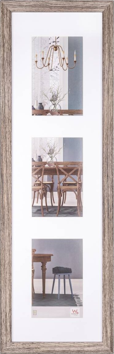 Kornizë fotografish Walther Fiorito EF315VN, dru MDF, 3x 10x15 cm, ngjyrë arre
