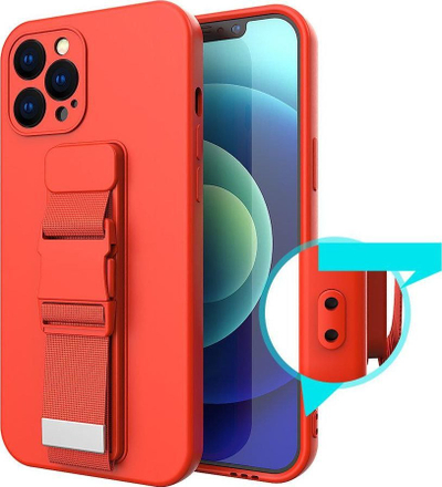 Mbrojtëse telefoni Hurtel Rope Case Samsung Galaxy S21 5G, me varëse qafe, TPU, blu