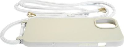 Kopertinë me rrip Mobile Origin Lanyard Case për iPhone 15, TPU, gri e çelët
