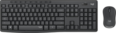 Set tastiere dhe mi Logitech MK295 Silent, wireless, SilentTouch, gri grafit