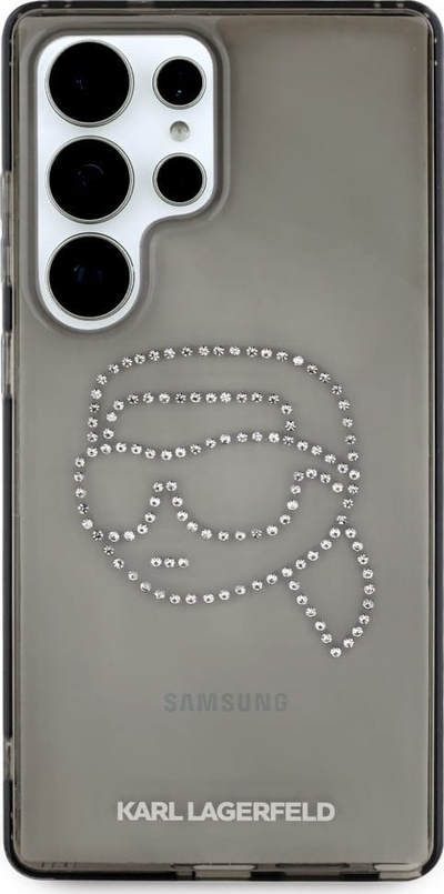 Maskë telefoni Karl Lagerfeld për Samsung S25 Ultra KLHCS25LHKHDCELK, dizajn K Head, e zezë