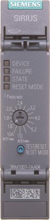 Njësi nisjeje motori Siemens SIRIUS 3RM1007-1AA04, 0.55-3kW, 1.6-7A 24V DC, e zezë