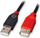 Kabllo Lindy USB A - USB A (42817), 5m, e zezë/kuqe