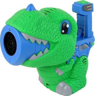 Makina e flluskave t’sapun Leantoys Dinosaur, automatike, me lëng flluskash, jeshile