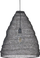 Llambadar varese PARBATI, metal rrjetë, stil modern, i zi