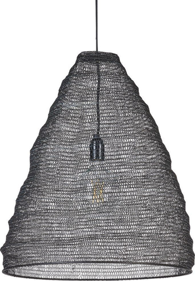 Llambadar varese PARBATI, metal rrjetë, stil modern, i zi
