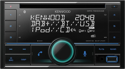 Radio veture Kenwood DPX-7200DAB, 4x50W, Bluetooth DAB+, i zi
