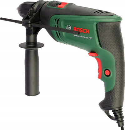 Makineri goditëse Bosch, 730W, mandrinë pa çelës, jeshile