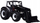 Model traktor Bburago Farm Land Valtra M2 Q, 10cm, die cast, me ngarkues frontal