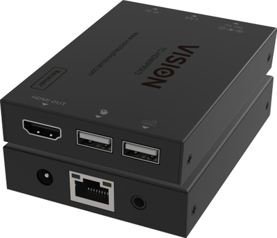 HDMI-over-IP Vision предавател, Full HD, LAN, црн