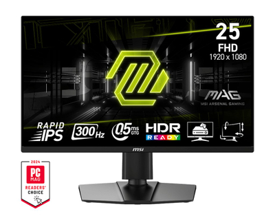 Monitor MSI MAG 255PXF, 24.5", Full HD, 300Hz, i zi