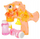 Pistoletë flluskash Bubbles Fun Fish, me rezervuar, set me lëng, portokalli transparente