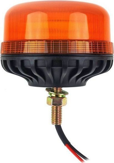 Dritë sinjalizuese rrotulluese AMiO 02294, 36 LED, 12-24V, portokalli