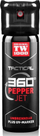 Sprej vetëmbrojtës TW 1000 Tactical Pepper Jet, 45 ml, me ngjyrë UV, i zi