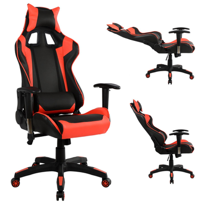 Karrige gaming, PU, 67×70×134 cm (HM1056.01), zezë/ kuqe