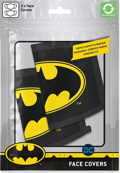 Maskë mbrojtëse Batman, 2 copë, 3 shtresa filtrimi, me shumë ngjyra