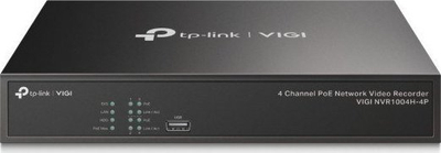Video regjistrues rrjeti TP-Link VIGI NVR1004H-4P, 4 kanale, PoE+, 4K, i zi