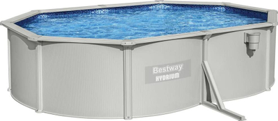 Надградбен базен Bestway Hydrium Set, 500x360x120 cm, овален, сив