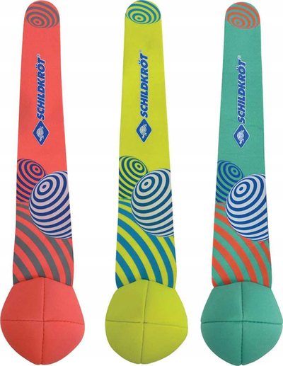 Set topa zhytjeje SCHILDKRÖT Neoprene Diving Ball With Tail, 3 copë, për pishinë dhe det, shumëngjyrëshe