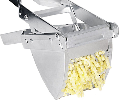 Shtypës patatesh inox, metal i galvanizuar, argjendtë