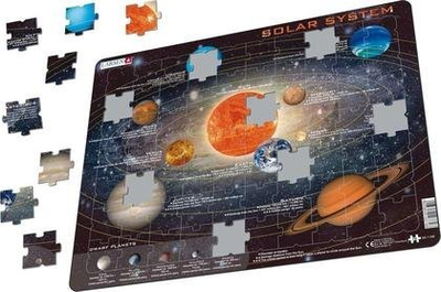 Puzzle edukativ Larsen Solar System, 70 pjesë, shumëngjyrësh