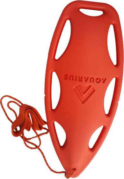 Bojë shpëtimi Aquarius Professional Rescue Buoy, litar me rrip, ngjyrë portokalli