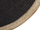Tapet jute MENEMEN Round, 120 cm, formë rrethore, i zi