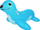 Украсен гумен прстен за пливање JiLong Inflatable Seal 37219, 117x80 cm, за деца, повеќебоен